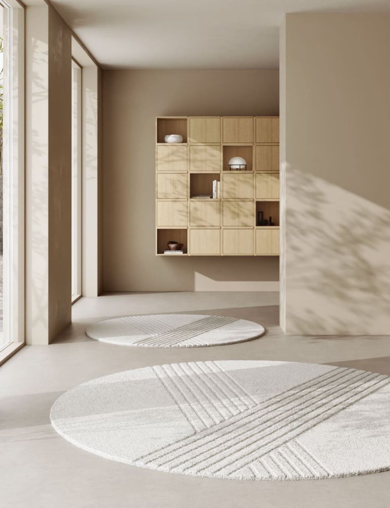 Ковер Kyoto Rug Grey Ø250