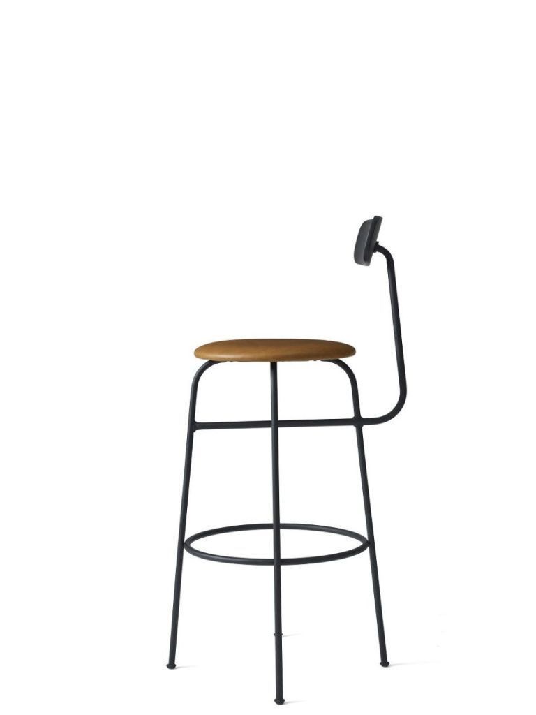 Стул барный Afteroom Bar Chair Cognac Leather h102