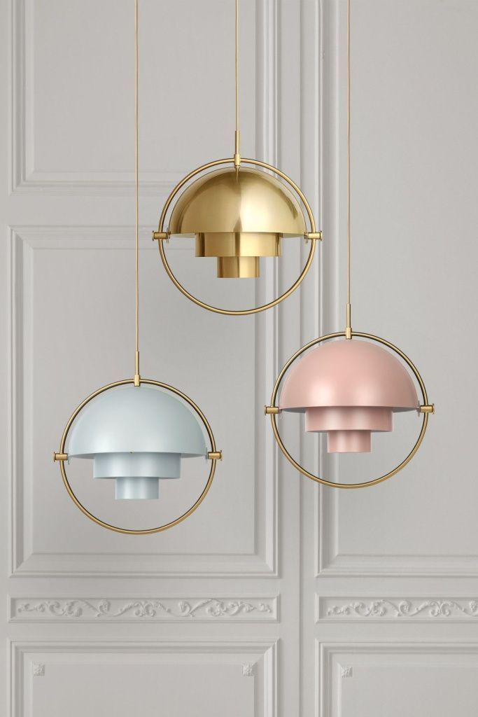 Светильник потолочный Multi-Lite Pendant Rose Dust Semi Matt Brass Ø32