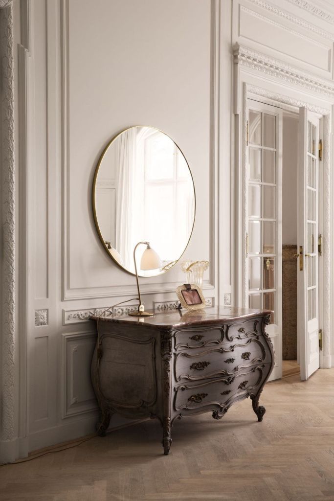 Зеркало Round Wall Mirror Brass Ø110