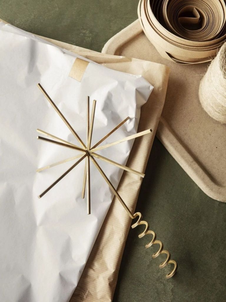 NY Верхушка на елку Brass Christmas Tree Top Star