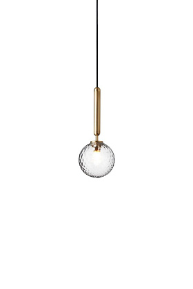Светильник потолочный Miira 1 Brass Optic Clear