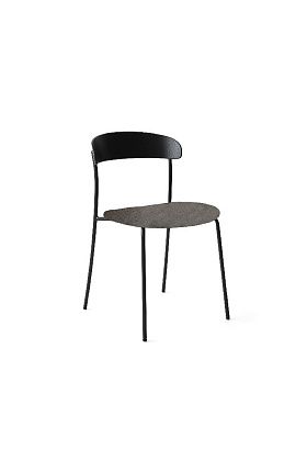 Стул Missing Chair Black Ash w. Black Frame Kvadrat Molly 2 170